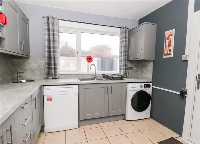 The kitchen at Seaview Wellness Retreat, Carnoustie