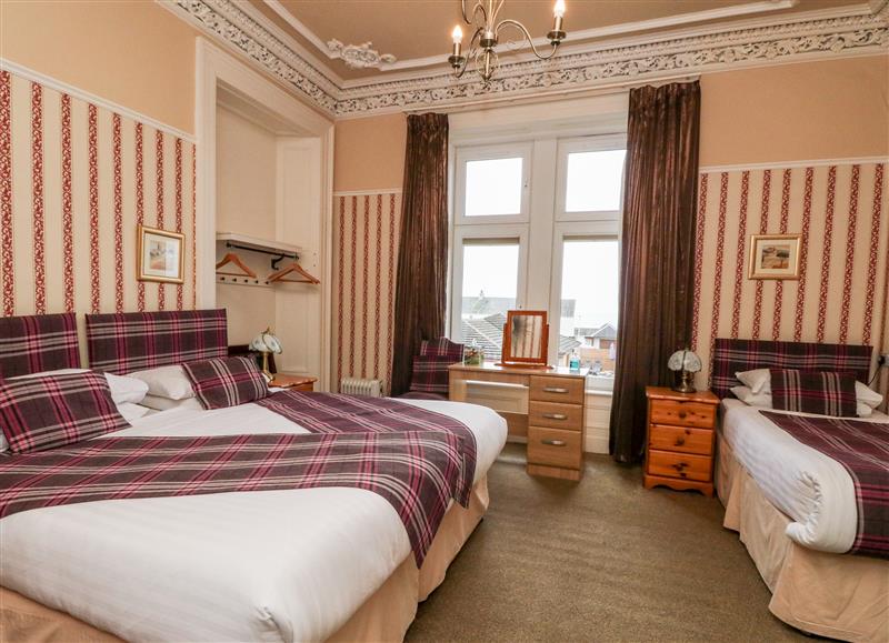This is a bedroom at Seaview Wellness Retreat, Carnoustie