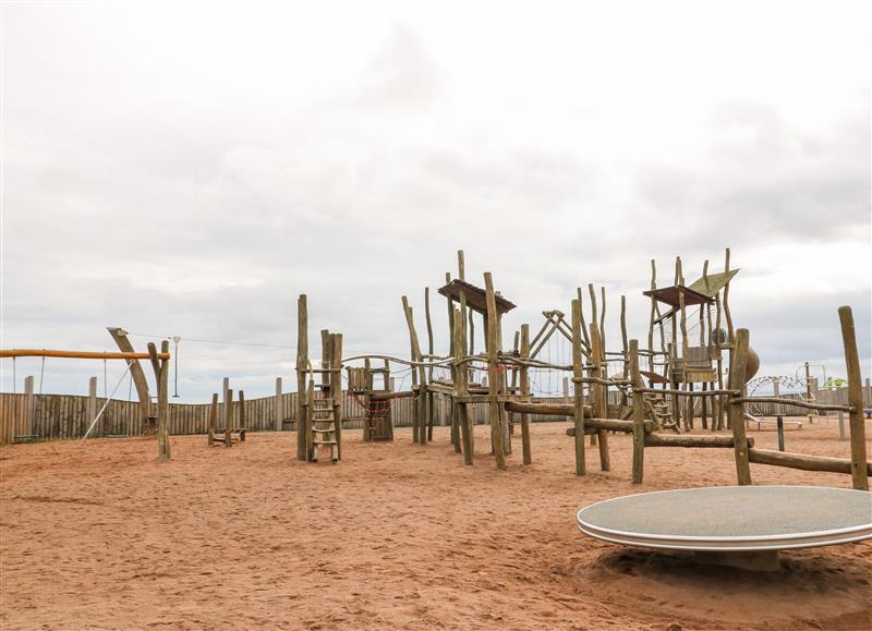 This is the garden at Seaview Wellness Retreat, Carnoustie