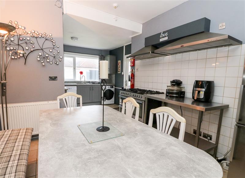 This is the kitchen at Seaview Wellness Retreat, Carnoustie