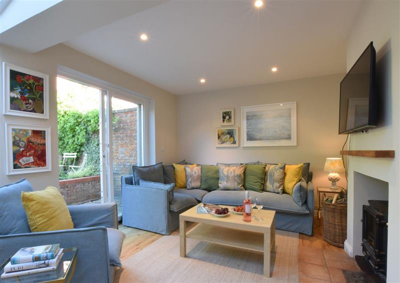 The living area at Seawall Cottage, Aldeburgh, Aldeburgh