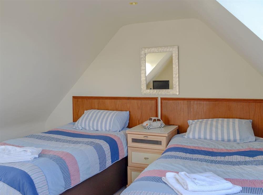 Twin bedroom at Seaward in Portpatrick, near Stranraer, Dumfries & Galloway, Wigtownshire