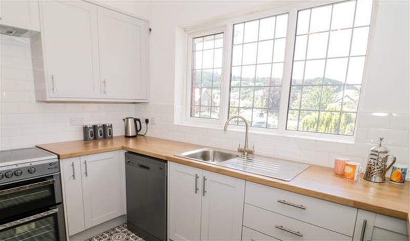 The kitchen at Seawinds 2a, Rhos-On-Sea