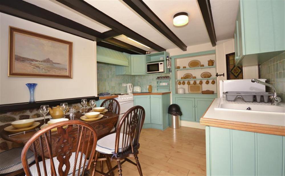 Another view of the kitchen at Seawinds in Polperro