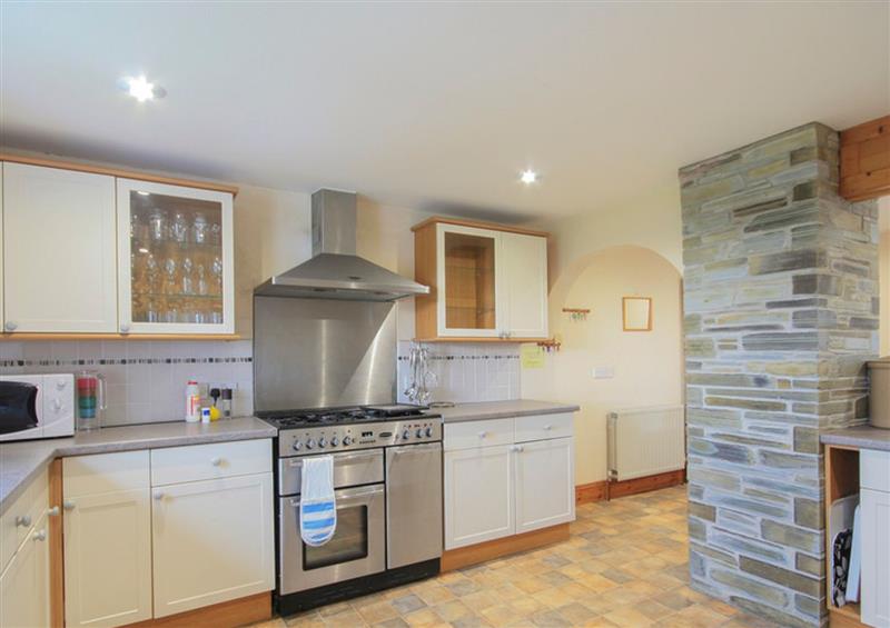 This is the kitchen at Seaworthy, Daymer Bay