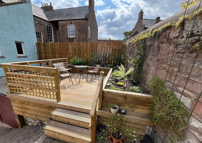 This is the garden at Secret Garden @ 7, Berwick-Upon-Tweed