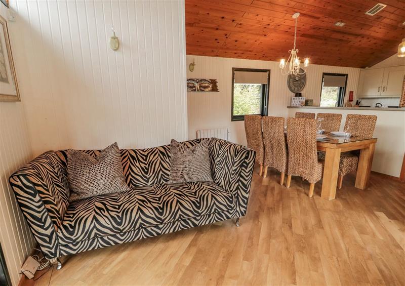 Relax in the living area at Secret Lodge, Otterburn