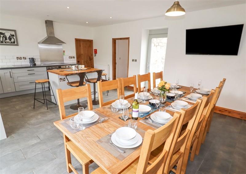 The dining room at Segrwyd Uchaf, Denbigh
