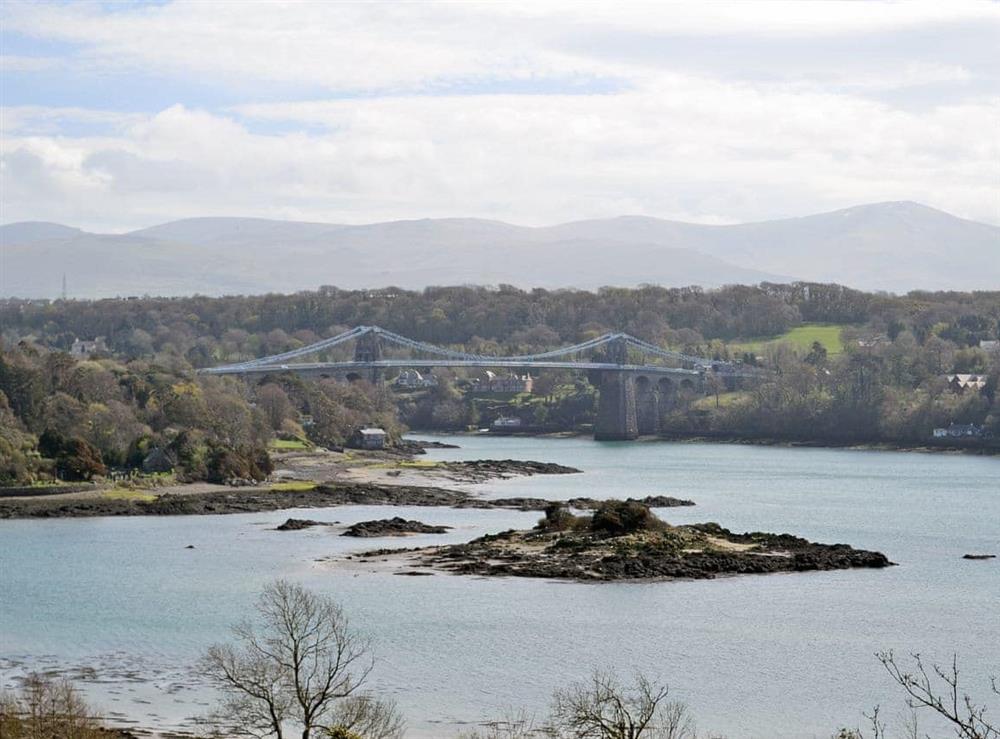 Menai Bridge at Seion in Port Dinorwic, Gwynedd