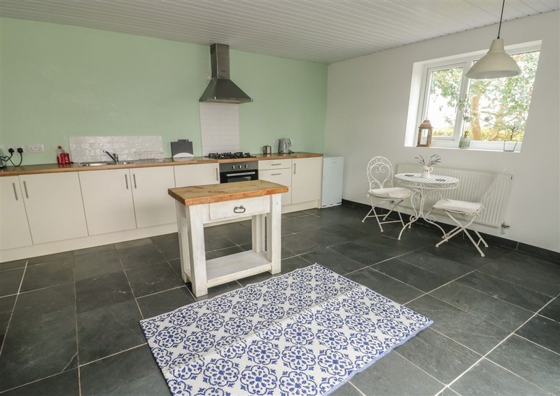 This is the kitchen at Seiriol Shepherds hut, Dothan near Rhosneigr