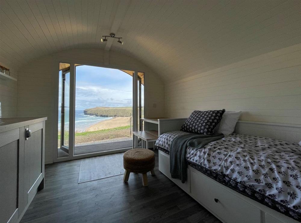 Interior at Selkie Pod in Strathy Bay, near Thurso, Caithness