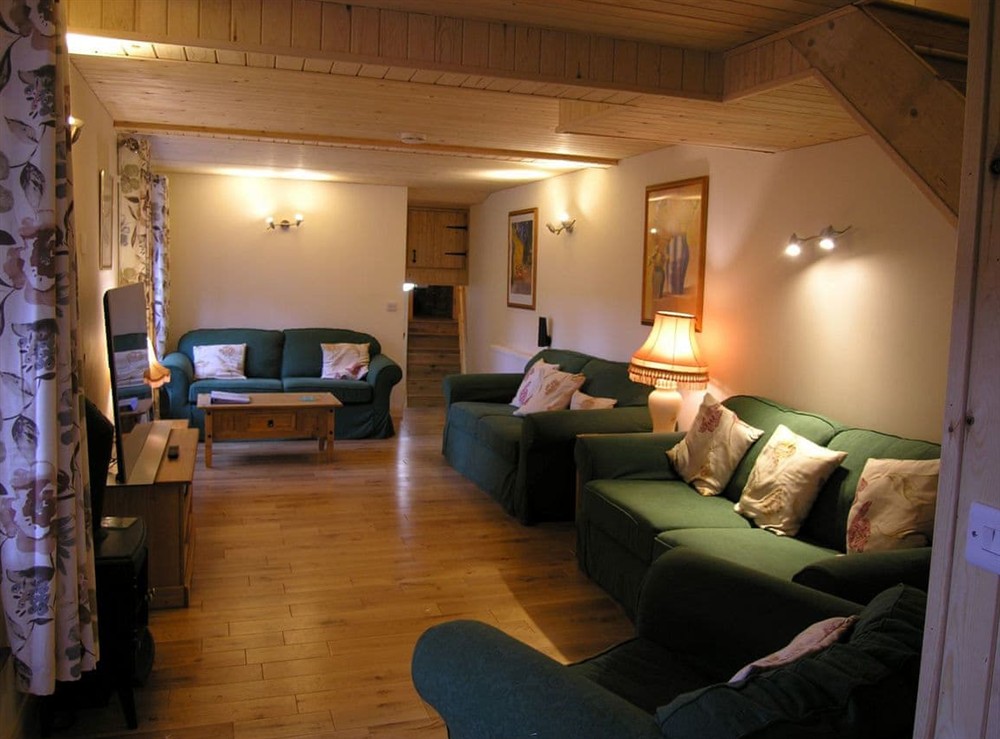 Living room at Selworthy in Timberscombe, near Minehead, Somerset