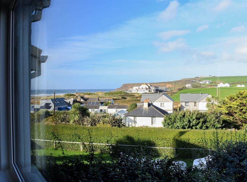 View at Semybadazee in Widemouth Bay, Cornwall