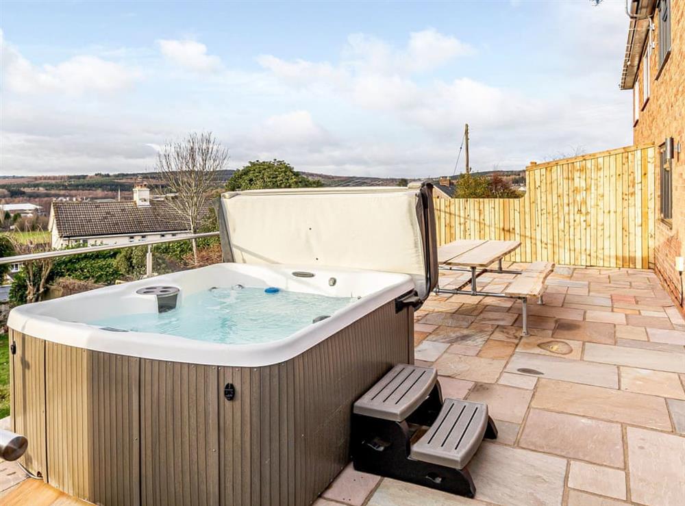 Hot tub at Senen House in Cinderford, Gloucestershire