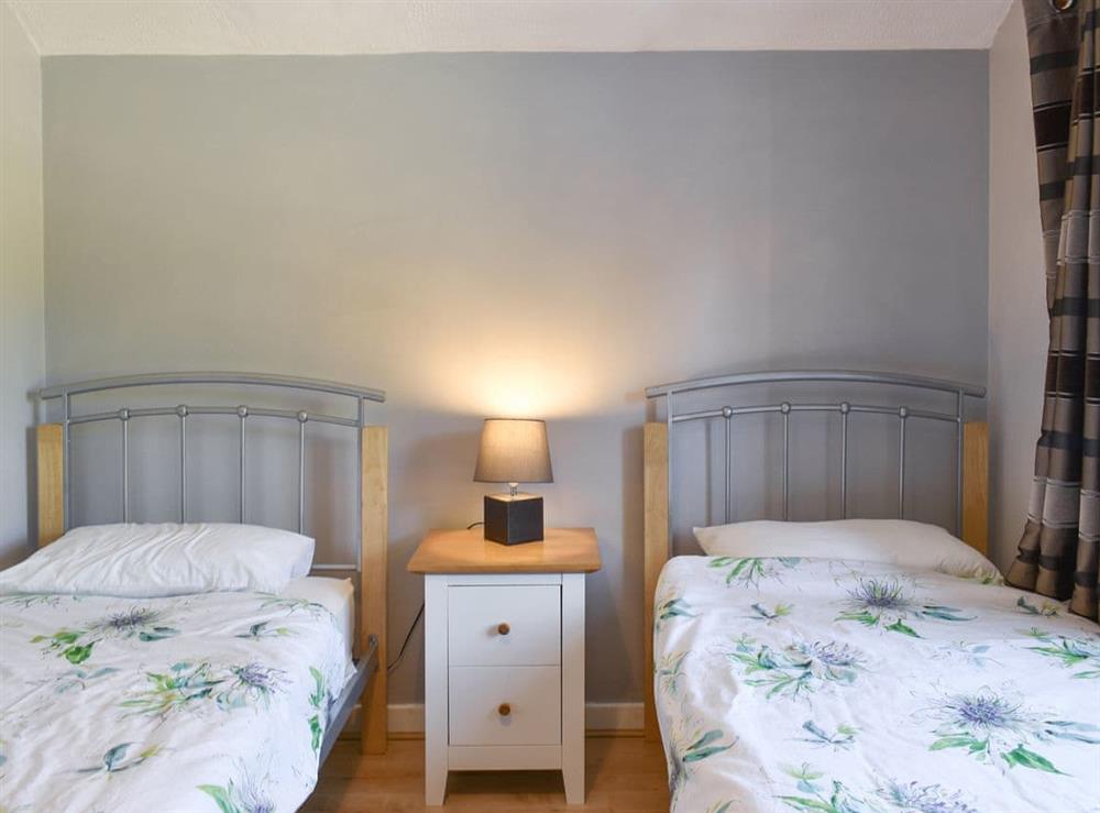 Twin bedroom at September Cottage in Weymouth, Dorset