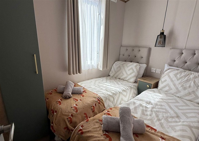 One of the bedrooms at Seren, Broughton