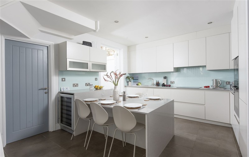 This is the kitchen at Serendipity Cottage, Cornwall