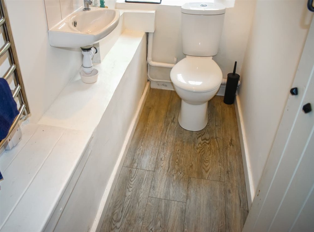 Bathroom at Serendipity in Dowland, Devon