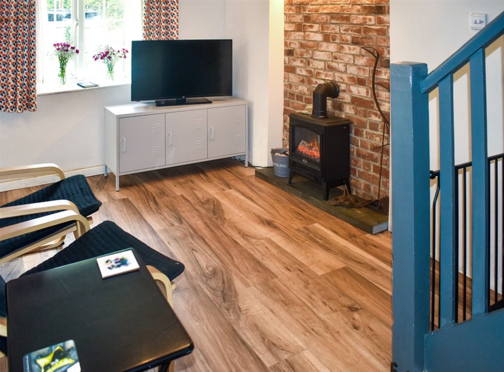 Living area at Serendipity in Dowland, Devon