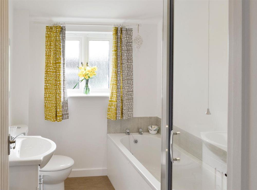 Family bathroom with separate shower cubicle at The Boat House, 