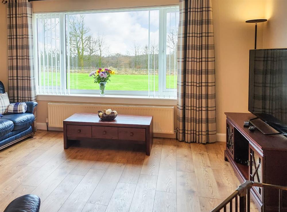 Living room at Seven Seasons in Plains, near Glasgow, Lanarkshire