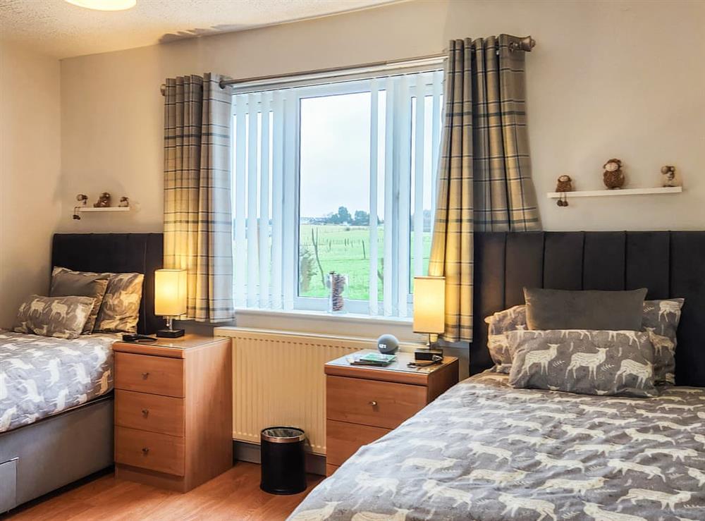 Twin bedroom at Seven Seasons in Plains, near Glasgow, Lanarkshire