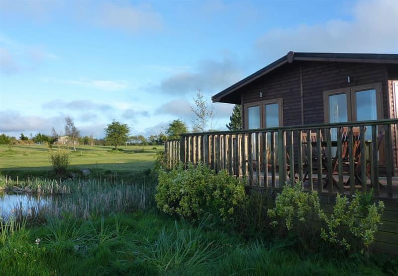 One of the lodges at Seven Springs in Llanon, Mid Wales