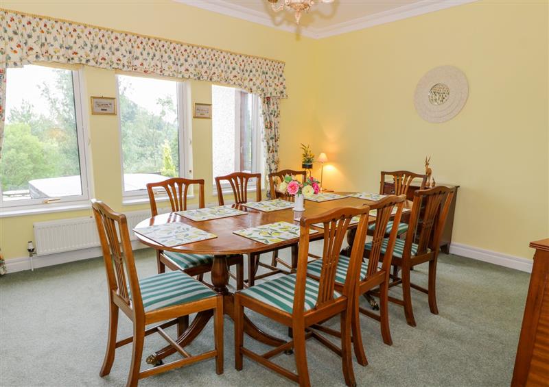 Dining room at Sevenacres, Ednam near Kelso, Roxburghshire