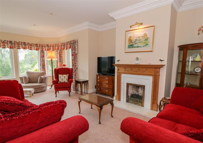 Living room at Sevenacres, Ednam near Kelso, Roxburghshire