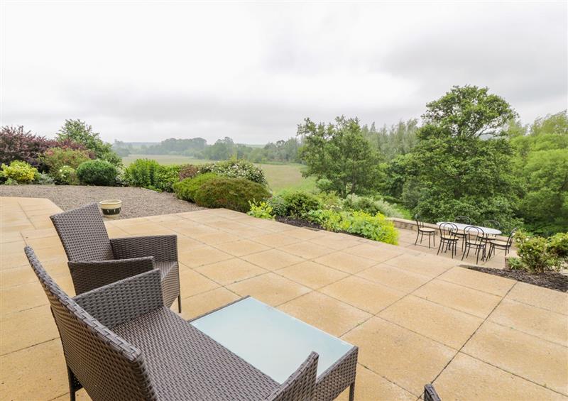 Views from the patio at Sevenacres, Ednam near Kelso, Roxburghshire