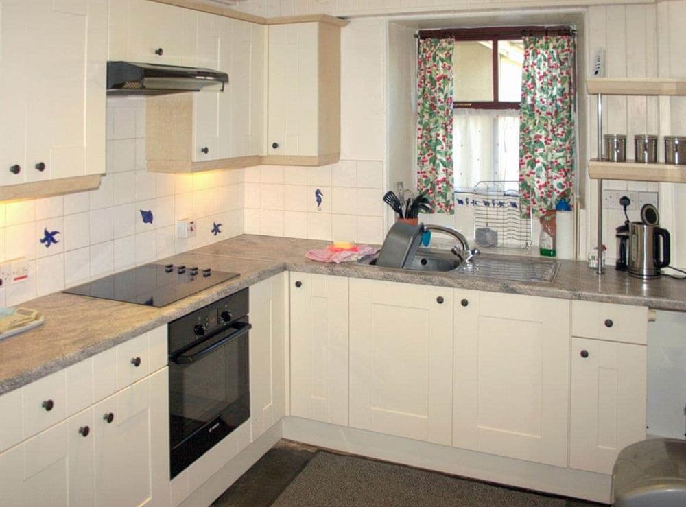 Kitchen at Sevenstones in Sennen, Cornwall., Great Britain