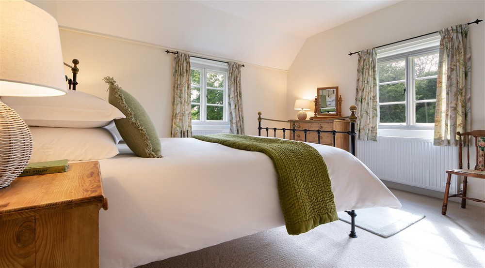 The double bedroom at Sexton's Lodge in Norwich, Norfolk