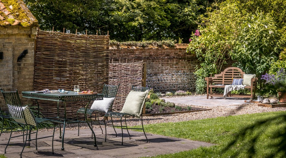 The garden at Sexton's Lodge in Norwich, Norfolk