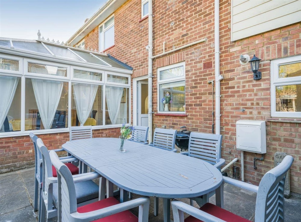Sitting-out-area at Shackleton in Bransgore, near Christchurch, Hampshire