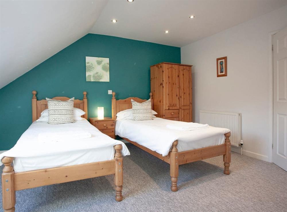 Twin bedroom at Shaftesbury in Witham Friary, Frome, Somerset., Great Britain