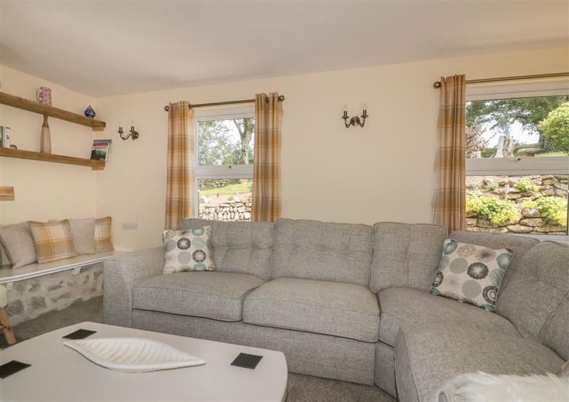 Relax in the living area at Shallowbridge Farm, St Breward
