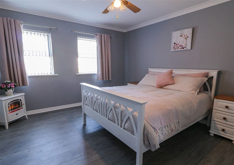 One of the bedrooms at Shalom Apartment 100A, Markethill