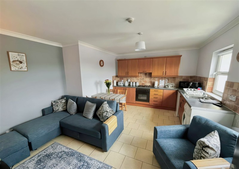 Relax in the living area at Shalom Apartment 98B, Markethill