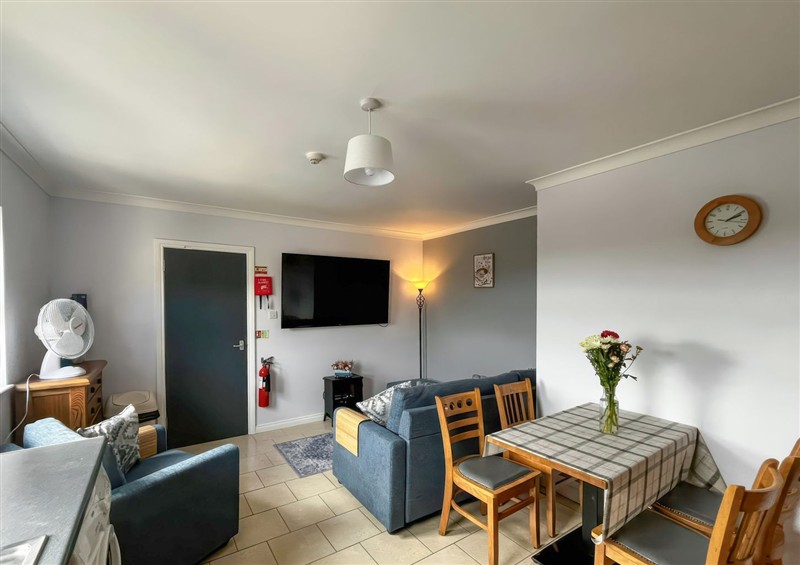 This is the living room at Shalom Apartment 98B, Markethill