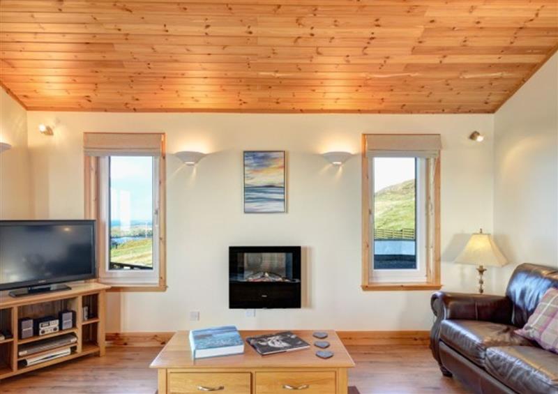 Relax in the living area at Shalom Cottage, Leverburgh