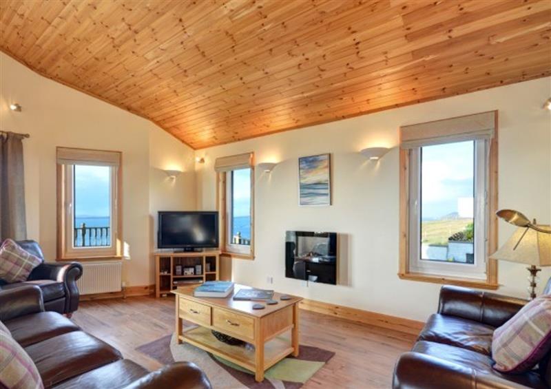 The living area at Shalom Cottage, Leverburgh