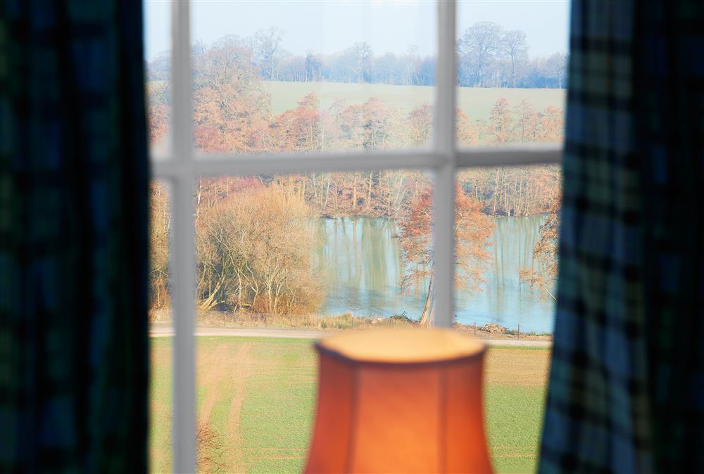 Lake views from the drawing room at Sham Castle, Acton Burnell