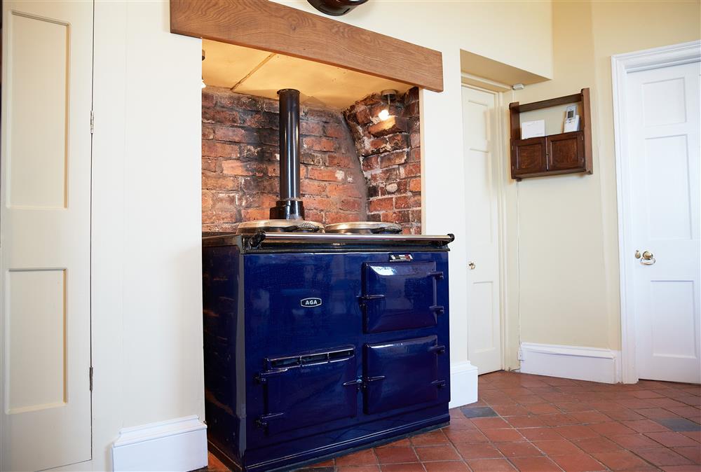 Two oven Aga in the kitchen at Sham Castle, Acton Burnell