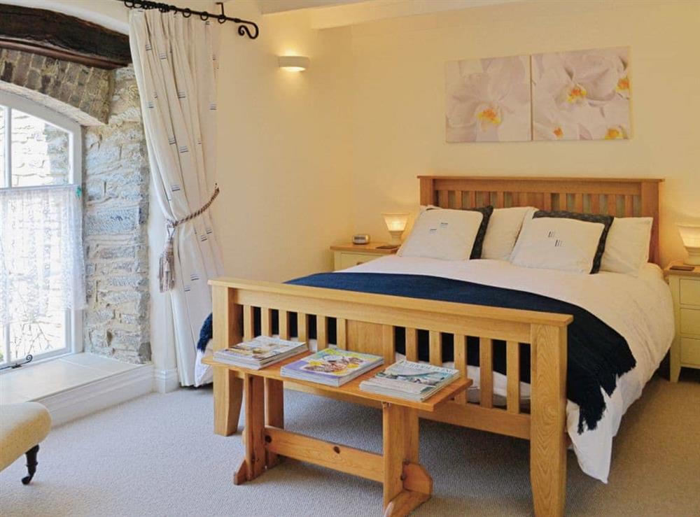Double bedroom at Shamrock Cottage in Cenarth, Dyfed., Great Britain