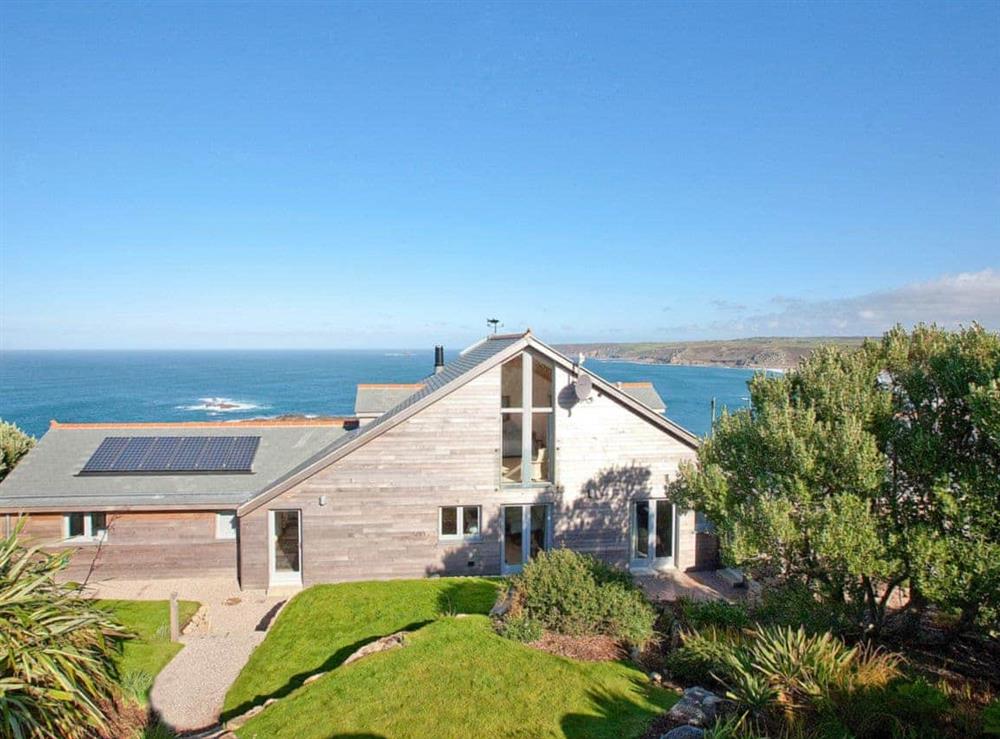 Breathtaking sea views from this coastal property at Shark’s Fin in Sennen, S. Cornwall., Great Britain