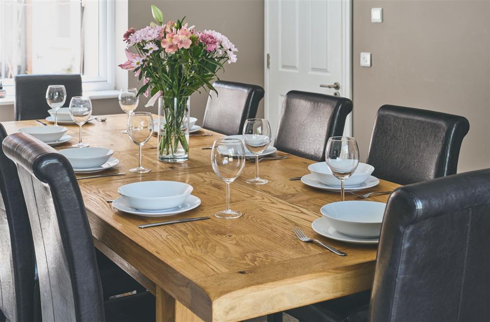 The eight-seater dining table