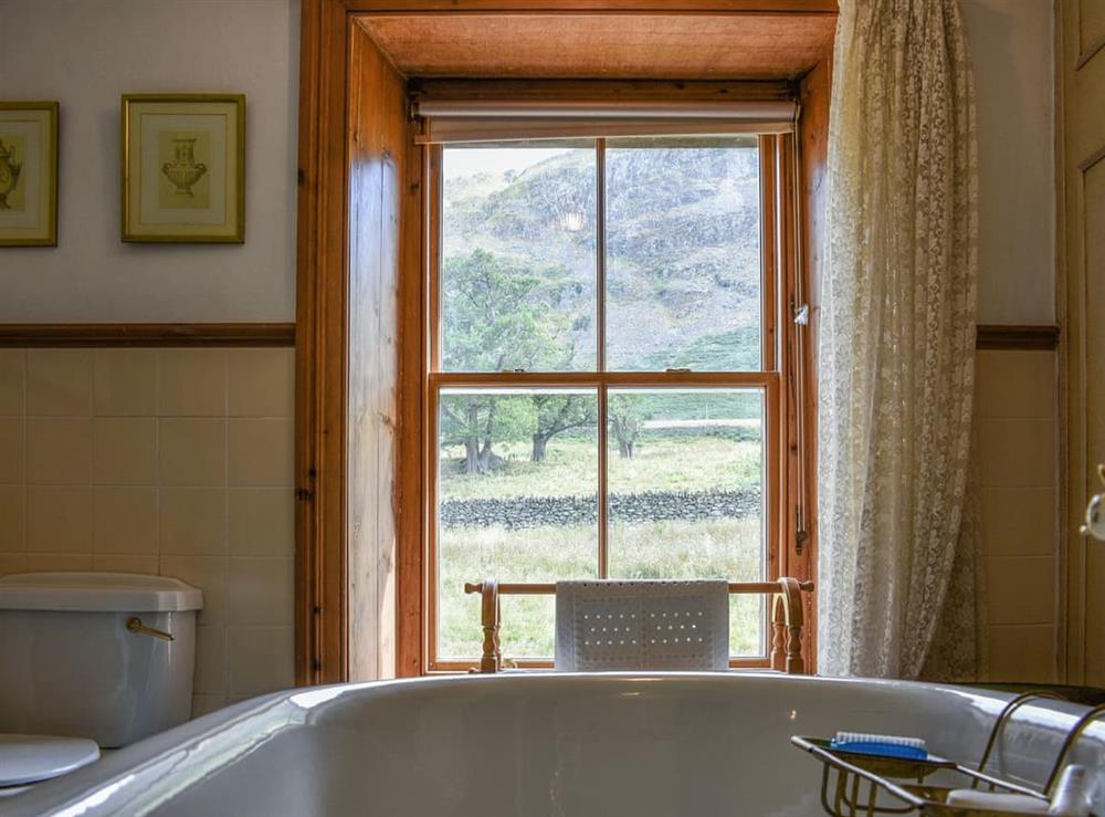 Bathroom at Sharrow Cottage in Howtown on Ullswater, Cumbria