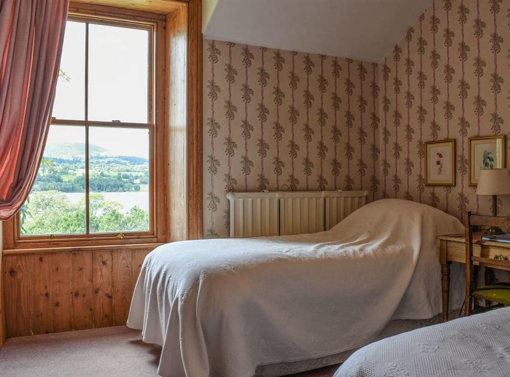 Twin bedroom at Sharrow Cottage in Howtown on Ullswater, Cumbria