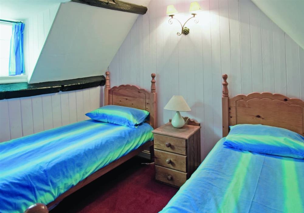 Twin bedroom at Sharrowhead Cottage in Whitby, North Yorkshire