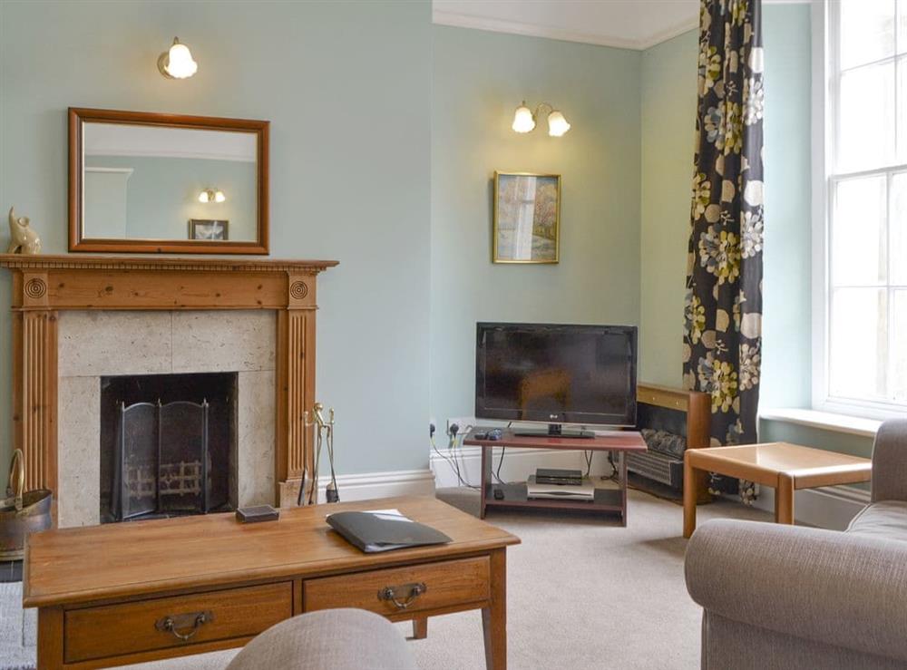 Living area at Shaw End Mansion- Apartment 1 in Kendal, Cumbria